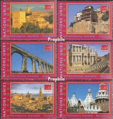 Produktbild von Briefmarken UNO - Genf 2000 Mi 401-406 (kompl.Ausg.) postfrisch Kultur- und Naturerbe