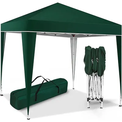 Immagine prodotto di ZELURXX Gazebo pieghevole 3×3 m Tenda da giardino impermeabile con protezione solare per esterni, giardino, spiaggia, campeggio, fiere, verde