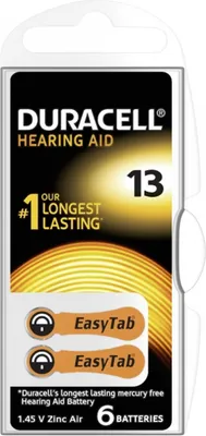 Produktbild von Duracell Hörgerätebatterie PR48 6er Blister