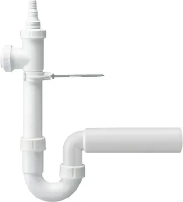Produktbild von Haas Waschmaschinen-Siphon mit zwei Geräteanschlüssen 1 1/2" DN50