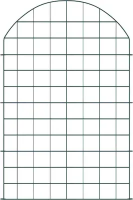 Imagen del producto de vidaXL Juego de vallas para jardín, 8 unidades, 50 x 80 cm, acero, color verde