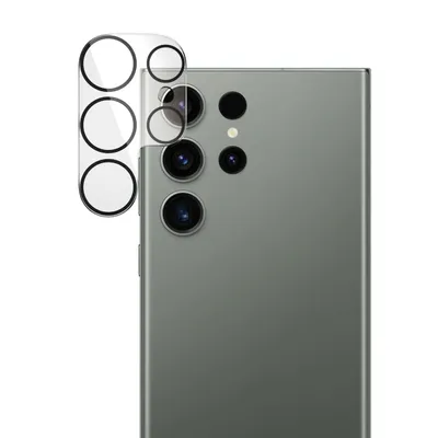 Produktbild von alkaya. Samsung Galaxy S23 Ultra Linsenschutz, Kameraschutzglas, Handykameraschutz - Transparent