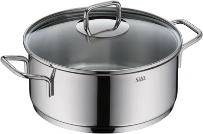 Produktbild von Silit Extra Cook Bratentopf 24 cm mit Glasdeckel 3201113787 4004633306313