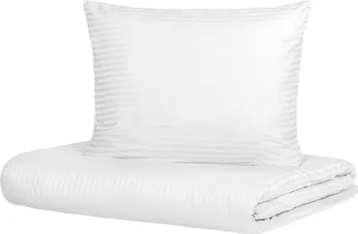 Produktbild von HOMLA AGNES Satin-Bettwäsche weiß 220x200 cm