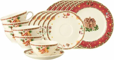Produktbild von Seltmann Weiden Marieluise Weihnachtsnostalgie Teeservice 18-teilig