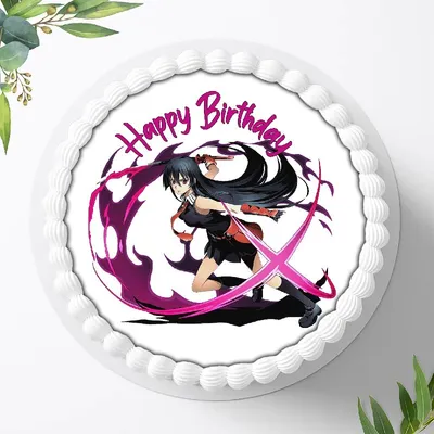 Produktbild von Für die Geburtstags Torte ein Tortenaufleger, Zuckerbild mit dem Motiv: Anime Manga, Essbares Foto für Torten, Fondant, Ø 20cm, 0875w