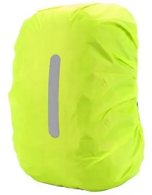 Image de Housse de pluie pour sacs à dos, imperméable, réfléchissante, vert néon, taille XL (55-65 litres)