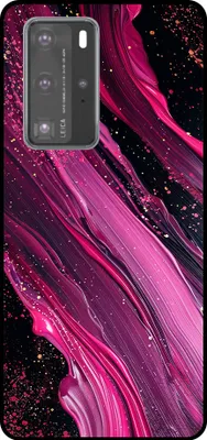 Produktbild von Smartphonica Telefon Fall geeignet für Huawei P40 Pro mit Marmor Druck - TPU zurück Abdeckung Fall Marmor Design - lila rosa