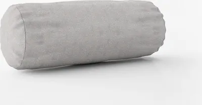 Produktbild von SCHÖNER LEBEN. Kissenhülle Glamour Schuppen Fächer hellgrau silber v Größe 15x40cm (ØxB) Nackenrolle 15x40cm (ØxB) Nackenrolle Größe