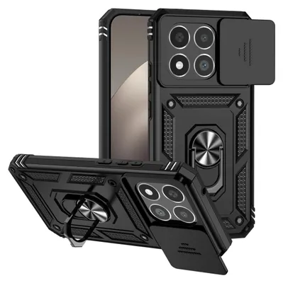 Obrázok produktu pre Camshield puzdro pre Xiaomi 15T 5G Sliding Camera TPU Hybrid PC Ring Black