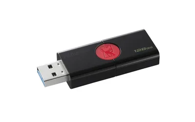 Obrázok produktu pre Kingston Technology DataTraveler 106, 128 GB, USB Typ-A, 3.2 Gen 1 (3.1 Gen 1), Klzné, Čierna, Červená