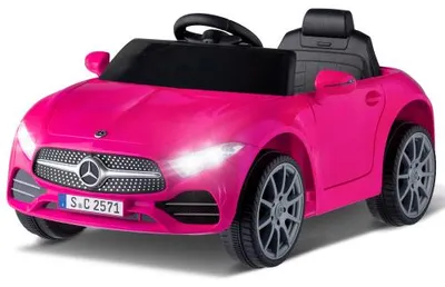 Obrázek produktu pro LEAZDM Elektrické autíčko pro děti, model Mercedes-Benz CLS 350, elektrické autíčko s dálkovým ovládáním, 12V, rozměry 90x60x40 cm, růžové