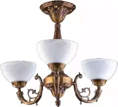 Image de Kronleuchter Deckenlampe Lüster Deckenleuchter Antique Lampe Glas Gold