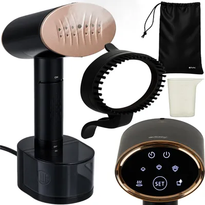 Produktbild von Dampfglätter 2000 W mit Touchdisplay 3 Dampfstufen, vertikal & horizontal,Teflon-Alu-Sohle,300 ml Tank, Zubehör (Hosenclip & 2-in-1 Bürste) 26339