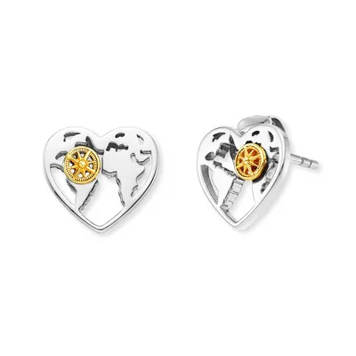 Produktbild von Engelsrufer ERE-ALOHAHEART-BI-ST Damen-Ohrringe Ohrstecker Aloha Herz