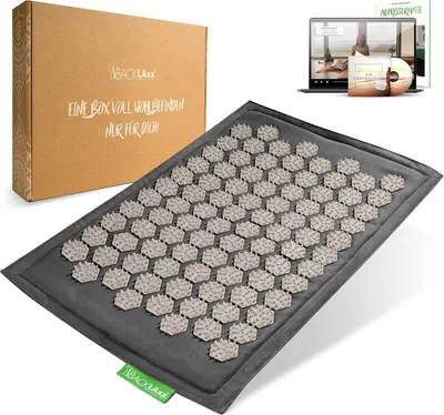 Image de Tapis d'acupression pour les pieds, avec 2116 picots, tapis de massage pour les pieds
