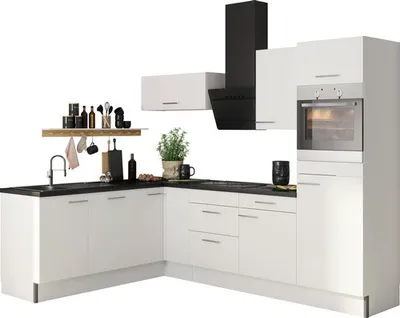 Obrázok produktu pre Kuchynský blok Optifit Bengt932 270 cm farba čela matne biela farba korpusu biela v nezmontovanom stave