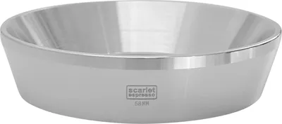 Produktbild von scarlet espresso | Präzisions-Trichter »Barista Cono Grande 58 mm« aus Edelstahl für Siebträger, Dosing Funnel Fülltrichter für Kaffeemehl, Farbe:Silber