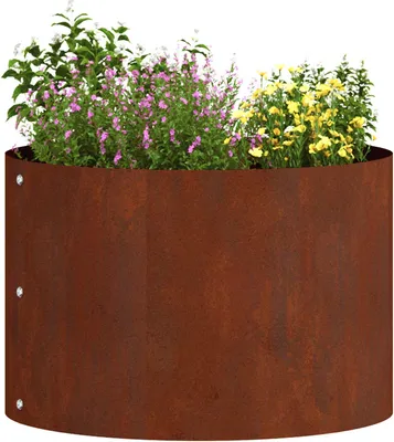 Produktbild von vidaXL Pflanzenring Braun 30 x 30 x 20 cm Wetterfeststahl
