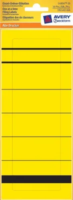 Obrázok produktu pre 10x štítky na jednotlivé zložky široké krátke 192x61 mm žlté