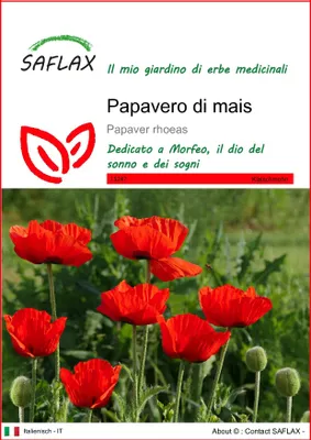 Immagine prodotto di SAFLAX  - Papavero di mais - 27000 semi - Papaver