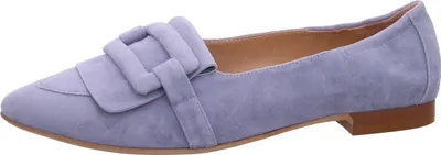 Produktbild von Regarde le Ciel Damen Mokassin aus blauem Veloursleder