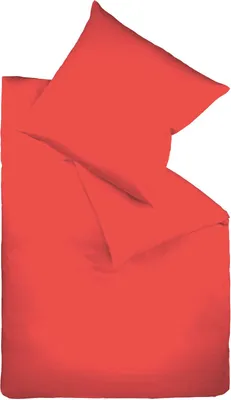 Produktbild von Fleuresse Mako-Satin-Bettwäsche Colours, kirsche