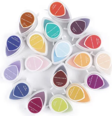 Obrázok produktu pre Razítkovacie podušky, razítka Floß-Pad, viacúčelové razítka, papierové razítka, DIY, scrapbooking, farba ľahko umývateľná pre deti