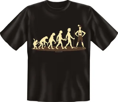 Produktbild von Evolution: Affe Lederhose - Textilien - T-Shirt