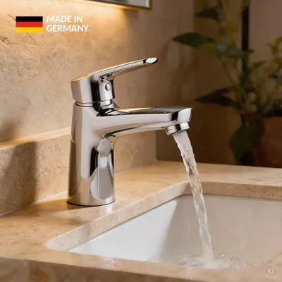 Produktbild von CARLDIX Waschtischarmatur 01000011-00 115 mm Ausladung, ohne Ablaufgarnitur, chrom
