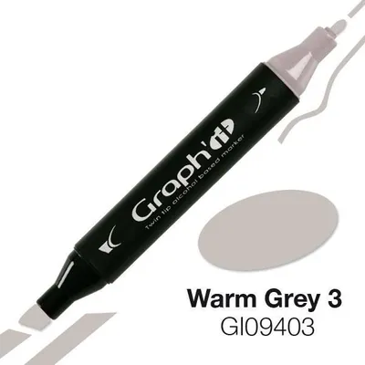 Produktbild von Graph'It Marker mit Doppelspitze - Warmgrau 3