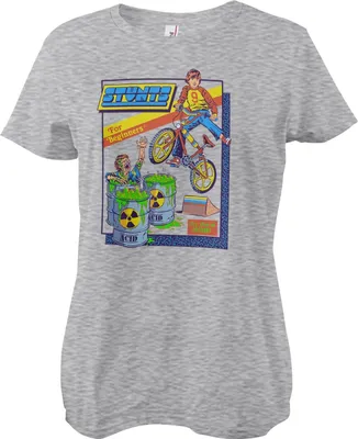 Produktbild von Stunts For Beginners Girly Tee - X-Large - HeatherGrey