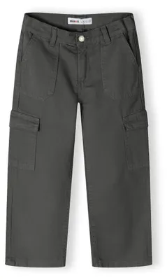 Image de Pantalon cargo Minoti, gris foncé, taille 110, pour filles
