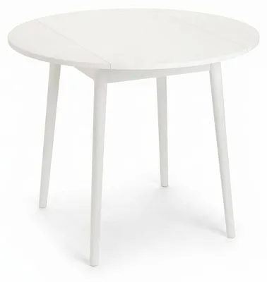 Immagine prodotto di Tavolo Pieghevole Salvaspazio Legno Pino Bianco Cucina Giardino 89x89x74 cm
