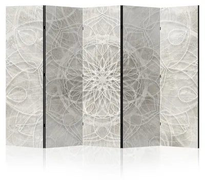 Zdjęcie produktu dla LUMASOUL Parawan dwustronny, parawan dzielący pomieszczenie, motyw boho, 225 x 172 cm