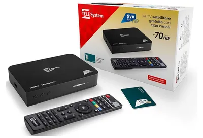 Obrázok produktu pre TELE System 58010100, Satelit, DVB-S, DVB-S2, 1080p, HEVC, MPEG2, MPEG4, HE-AAC, MPEG, Čierna