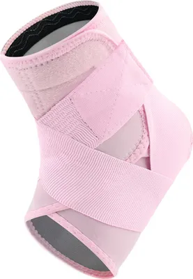 Produktbild von 1 Stück hochelastische Knöchelbandage mit Verschlussband, weich, atmungsaktiv, verstellbare Kompressions-Knöchelmanschette