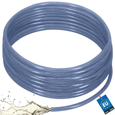 Produktbild von KOTARBAU® PVC-Schlauch ø 12,5mm / 3mm Druckluftschlauch 50m Wasserschlauch PVC Gewebeschlauch Kompressorschlauch Chemikalienschlauch Transparent Blau