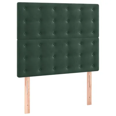 Produktbild von Kopfteil Dunkelgrün 90x5x118/128 cm Samt