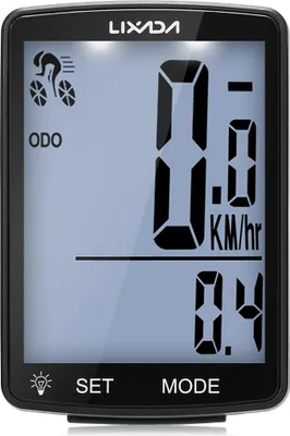 Obrázok produktu pre Cyklistický počítač 2,8 palca Veľká obrazovka Super jasná LED svetelná IPX6 Vodotesný bezdrôtový cyklistický tachometer