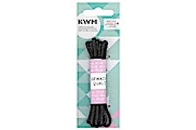 Produktbild von KWM Sport-Schnürsenkel gewachst rund schwarz 750 mm 1 Paar