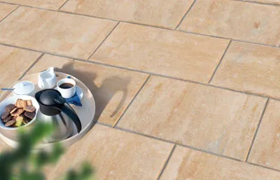 Produktbild von Diephaus Betonwerk GmbH Terrassenplatte Via Sandstein