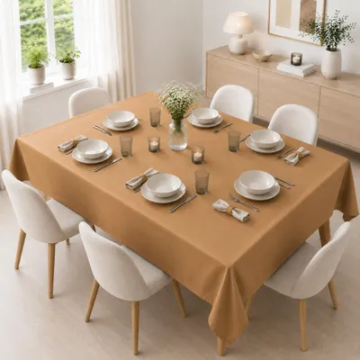 Produktbild von Tischdecke 130 x 170 cm für Küche & Esstisch in Hellbraun