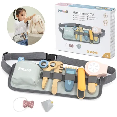 Image de Viga Polarb Ensemble de ceinture à outils de coiffure en bois