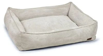 Produktbild von Designed by Lotte Ribbed, Kissen Tierbett, Drinnen, Hund, Grau, Rechteckig, Einfarbig