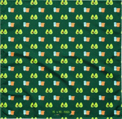 Produktbild von Mr. & Mrs. Panda Bandana Avocado Pärchen L - Grün - Geschenk, Tuch, Geburt, Kinder, Kopftuch, Hundehalstuch, Avocados, Schwangerschaft, Liebe, Dreieckstuch, Schweißband