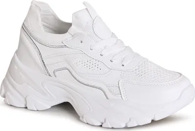 Produktbild von topschuhe24 3069 Damen Plateau Sneaker Keilabsatz Turnschuhe , Farbe:Weiß, Größe:41 EU