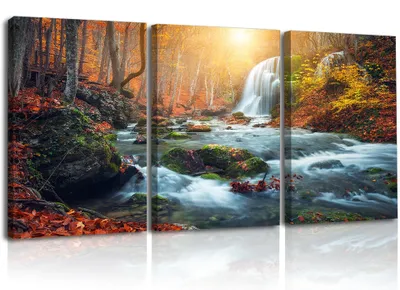 Image de Ensemble de 3 tableaux sur toile pour décoration murale