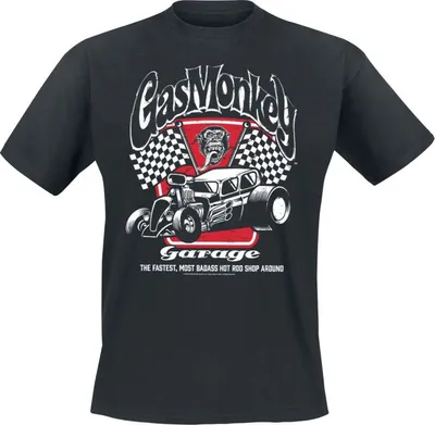 Produktbild von Gas Monkey Garage T-Shirt Herren Badass Gas Monkey Garage schwarz S