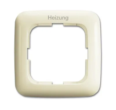 Produktbild von BJ Duro 2000 SI Rahmen 2511JH-212 1fach Heizung-Notschalter weiss